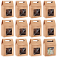 PH PandaHall 12pcs Treat Gift Boxes Kraft Paper Boxes Dessert Bakery Boxes with Display Window Packing Box for Christmas Halloween Easter New Year Festival Birthday Party 3.1x5.2x5 inch CON-WH0087-90B-1