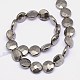 Natural Pyrite Beads Strands G-L033-12x5mm-02-3