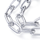 Set di gioielli per bracciali e collane con catena di graffette in alluminio SJEW-JS01093-8