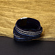 Fashion Zinc Alloy Leather Cord Bracelets BJEW-BB26694-3-6