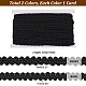 パンダホールエリート 2 カード 2 色ポリエステル編組レーストリム  ムカデレースリボンの縫製  洋服小物・カーテン小物用  ミックスカラー  1/4インチ（8mm）  約27.34ヤード（25m）/カード  1色/カード OCOR-PH0002-53-2