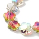 Chapelets de perles en verre électroplaqué&nbsp;EGLA-B006-04A-HP02-3