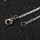 Ожерелья и серьги-гвоздики teardrop 304 из нержавеющей стали с кубическим цирконием SJEW-D069-01-4