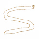 304 Stainless Steel Satellite Chain Necklaces X-NJEW-L173-012-G-2