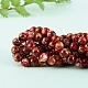 2 brins 2 couleurs imitation naturelle agate rouge du sud et brins de perles d'agate de la forêt tropicale G-SZ0001-46-4
