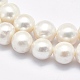 Fili di perle di perle d'acqua dolce coltivate naturali PEAR-F007-02-01-3