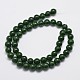 Chapelets de perles en jade de malaisie naturelle et teinte X-G-A146-8mm-A28-2