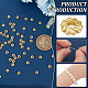 BENECREAT 160Pcs 14K Real Gold Plated Alloy Spacer Beads FIND-BC0004-90-4