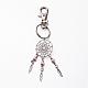 Woven Net/Web with Feather Keychain KEYC-JKC00077-3