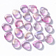 Perles de verre peintes par pulvérisation transparent GLAA-T016-29G-1