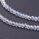 Electroplate Glass Beads Strands EGLA-F003-C02-3