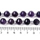 Natürlichen Amethyst Perlen Stränge&nbsp;G-G182-B50-05-5