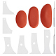 Fingerinspire 6 pz profilo a coste bundle strumenti per modellare ceramica per tazze in ceramica e tazzine da caffè fai da te set di strumenti per artigianato in argilla (dotato di 2 strumenti per scultura in argilla e 3 stampi ovali in silicone fai da te) AJEW-FG0002-27-1