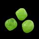 ダブルコーン天然石風アクリルビーズ  芝生の緑  18x19x17mm  穴：2mm  約170個/500g OACR-R024-20-1