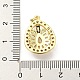 Brass Micro Pave Cubic Zirconia Pendants FIND-Z023-17G-3