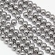 Umweltfreundliche runde Perlenstränge aus gefärbtem Glasperlen HY-A008-6mm-RB026-1