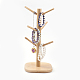 Bamboo Bracelet Displays, Bamboo Mug Rack Tree, Multifunction Jewelry Display Stand, BurlyWood, 16x16x35.5cm