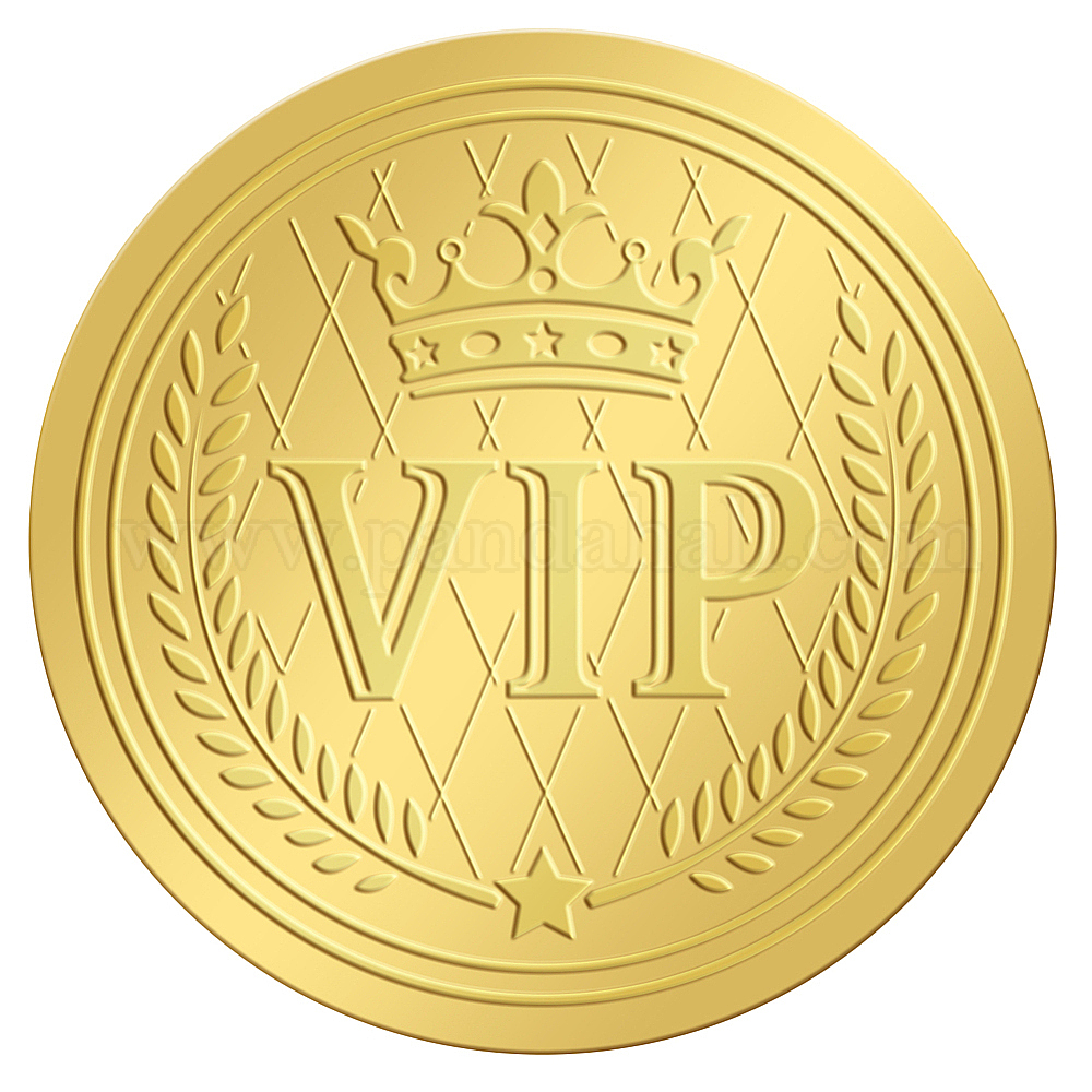 Shop CRASPIRE 2 Inch Gold Embossed Envelope Seals Stickers VIP Crown