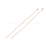 Brass Ball Head Pins, Coffee Golden, 24 Gauge, 50x0.3mm, Head: 1.5mm