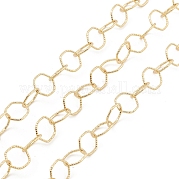 Brass Textured Hexagon Link Chains CHC-M025-33G