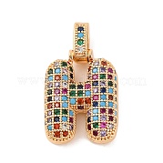 Латунные микро проложить кубического циркония подвески KK-C076-29H-G02