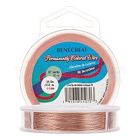 Round Copper Wire for Jewelry Making, Light Gold, 28 Gauge, 0.3mm, about  3608.92 Feet(1100m)/roll