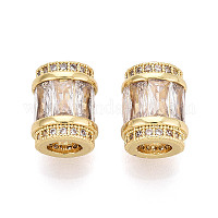 Perline zirconi micro pave  in ottone&nbsp;X-KK-P237-02G
