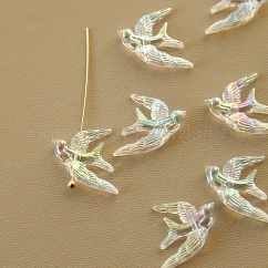 Perline acrilico, deglutire, chiaro ab, 17x16mm