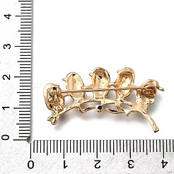 Spille in lega di zinco smaltate con strass&nbsp;JEWB-V001-03A-01