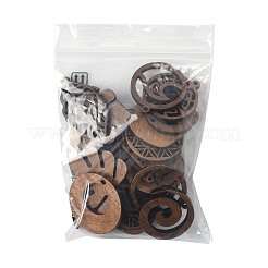 18 pendentif en bois de noyer naturel&nbsp;WOOD-FS0001-49