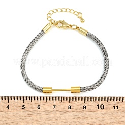 Fabrication de bracelet en fil d'acier tressé&nbsp;KK-CBA6056-03G-G