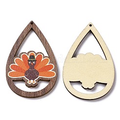 Colgantes grandes de madera de álamo impreso de una sola cara con tema de halloween&nbsp;WOOD-G015-05B