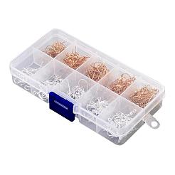 1 caja de cinco estilos de ganchos del pendiente de latón&nbsp;KK-X0092-02-01