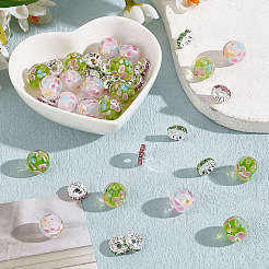 Kits de fabrication de bijoux en perles de fleurs à faire soi-même&nbsp;DIY-GO0001-79