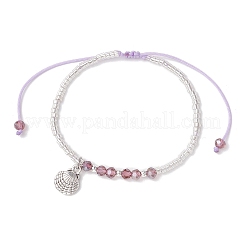 Bracelets tressés en perles de rocaille en verre&nbsp;BJEW-MZ00176-01