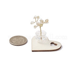 Autres éclats de quartz naturels décorations d'arbre de vie&nbsp;AJEW-JD00014-04