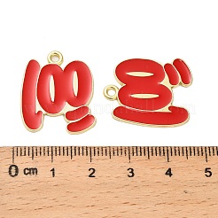 Emaille Anhänger Legierung&nbsp;ENAM-G229-13G
