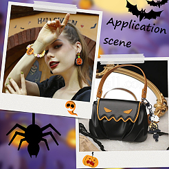 16 Stück 4 Stile Halloween Silikonperlen&nbsp;SIL-SC0002-09