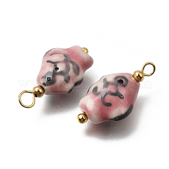 Colgantes hechos a mano de la porcelana&nbsp;PR-CBA0027-06G-03