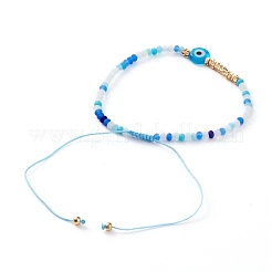 Nylon regolabile bracciali intrecciati cavo di perline&nbsp;BJEW-JB05792