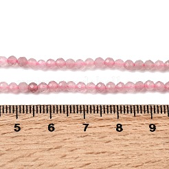 Natürlichen Rosenquarz Perlen Stränge&nbsp;G-H336-A03-02