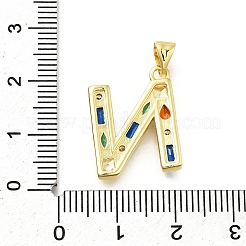 Pendentifs en laiton zircon cubique transparent&nbsp;KK-G521-01G-N-01