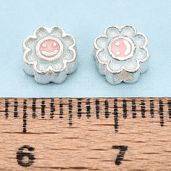 925 Sterling Silber Emaille Perlen&nbsp;STER-T008-36A