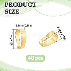 Moschettone in ottone sulle staffe pendenti&nbsp;KK-LP0001-20A