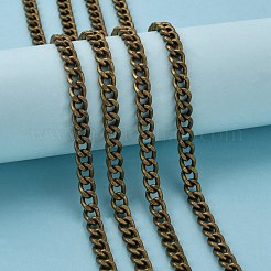 Chaînes à maillons cubains en fer&nbsp;CH-R013-9x8mm-AB-NF