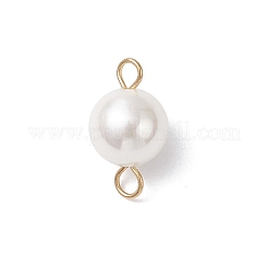Muschelperle runde Verbindungsstück Charms&nbsp;PALLOY-JF04477-01
