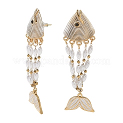 Pendientes de botón de esmalte de acero inoxidable 304 para mujer&nbsp;SA-CBA7107-02G