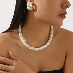 Ensembles de colliers et de boucles d'oreilles en alliage&nbsp;FS-WGF3D0B-02