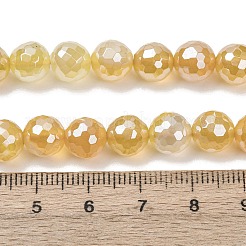 Chapelets de perles en agate naturelle électrolytique&nbsp;G-B191-A07-8mm-08