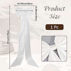 Lazo de poliéster desmontable para accesorios de vestido de novia&nbsp;AJEW-WH20020-205B